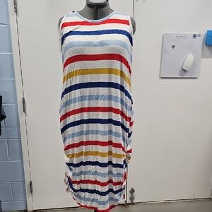 Lane Bryant Colorful Striped Midi Dress